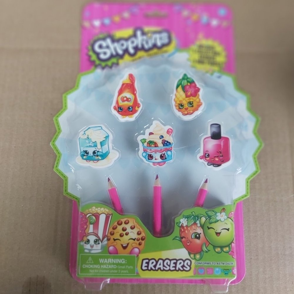 SHOPKINS | Erasers Set of 5